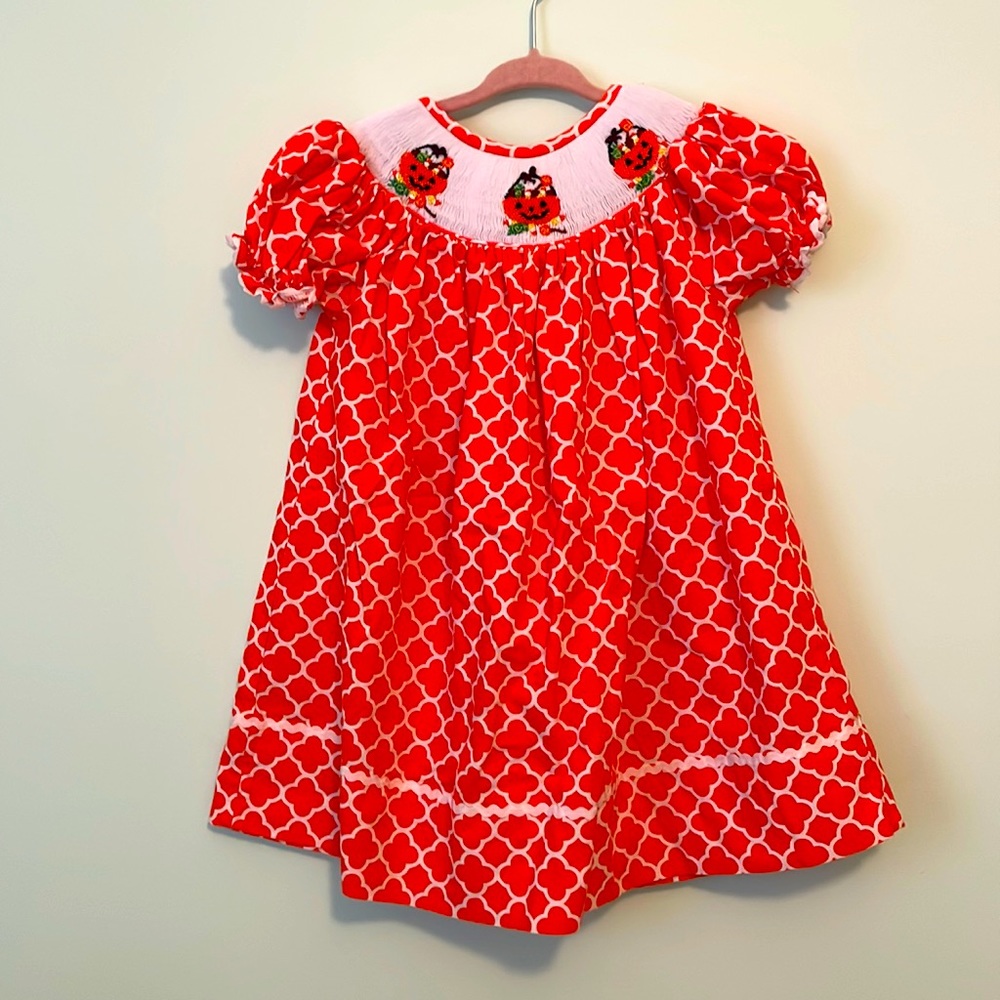 Smocked Halloween dress